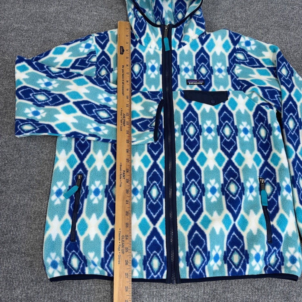 Patagonia Synchilla Lightweight Snap-T Hooded Full Zip Fleece Jacket Women XL - Picture 6 of 12
